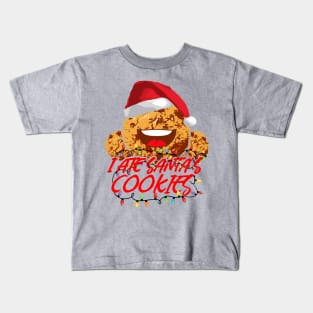 Funny Christmas  I Ate Santa´s Cookies Kids T-Shirt